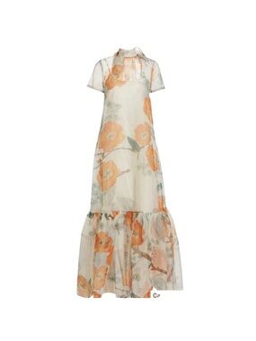 STAUD Calluna Poppy Floral Print Organza